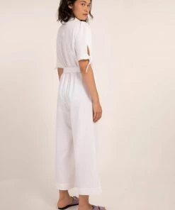 FRNCH Margot White Jumpsuit