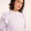 FRNCH Charme Ruffle Blouse New Arrivals