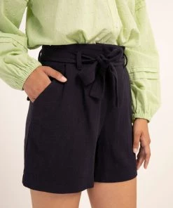 FRNCH New Arrivals Doreen Tie-Waist Shorts