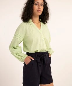 FRNCH New Arrivals Doreen Tie-Waist Shorts