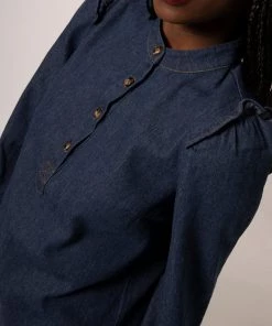 FRNCH Shop Sale- 2021 Collection Cabris Blue Marine Top