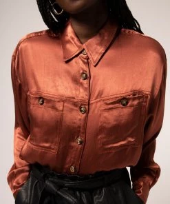 Ms.Meri Mak Shop Sale- 2021 Collection Camargue Auburn Shirt