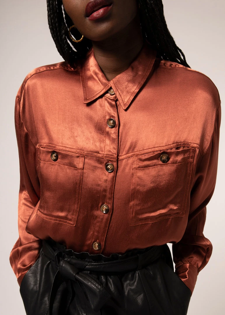 Ms.Meri Mak Shop Sale- 2021 Collection Camargue Auburn Shirt