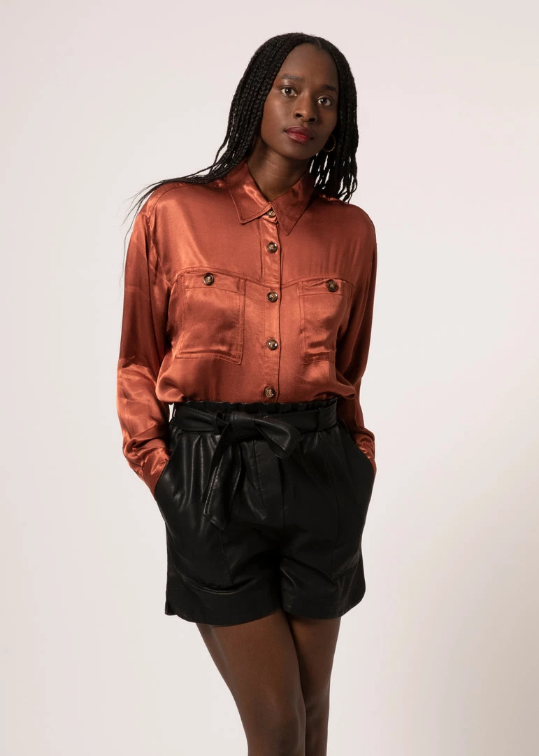 Ms.Meri Mak Shop Sale- 2021 Collection Camargue Auburn Shirt