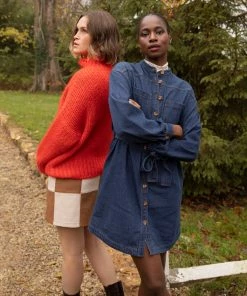 FRNCH Amarante Denim Dress New Arrivals