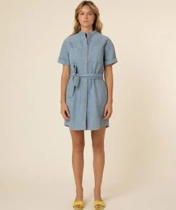 FRNCH Anah Denim Mini Dress
