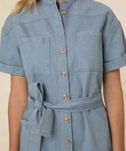 FRNCH Anah Denim Mini Dress
