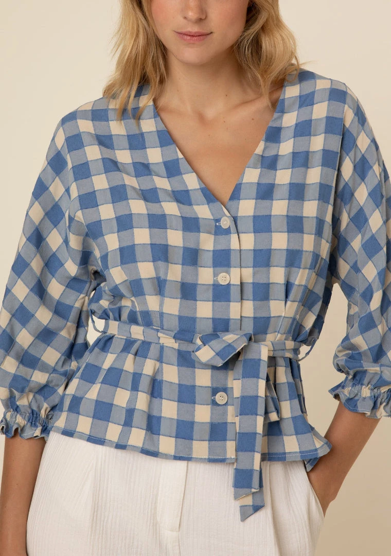 FRNCH Fiona Peplum Blouse