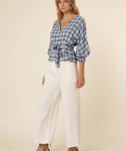 FRNCH Fiona Peplum Blouse