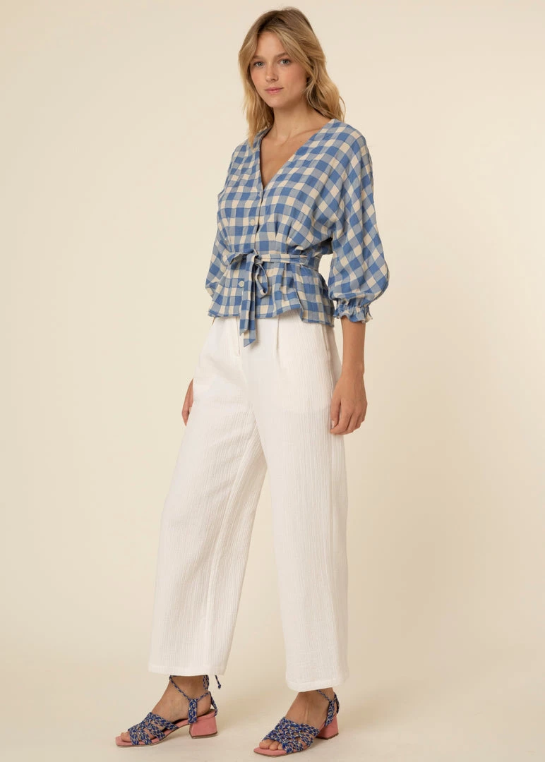 FRNCH Fiona Peplum Blouse