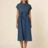 FRNCH New Arrivals Mallaury Midi Denim Dress