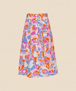 FRNCH Ellyette Abstract Floral Skirt