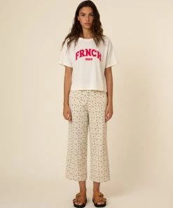 New Arrivals Sana Organic Cotton “FRNCH” Crewneck T-shirt