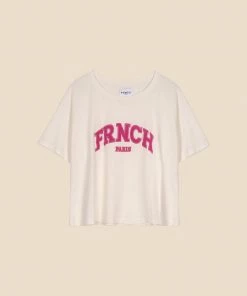 New Arrivals Sana Organic Cotton “FRNCH” Crewneck T-shirt