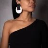 Ms. Meri Mak Evony Black And White Earring