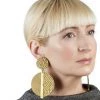 Ms.Meri Mak Hand-Made Accessories Edouard Hammered Spiral Earrings