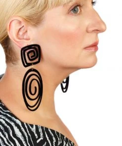 Ms. Meri Mak Eloi Oval Spiral Earrings