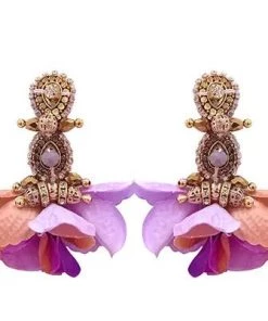Mi Maria Morena Edita Floral Petal Earrings New Arrivals