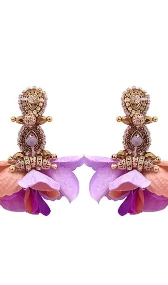 Mi Maria Morena Edita Floral Petal Earrings New Arrivals