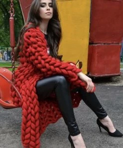 Ms. Meri Mak The Jolie Cardigan Store Jolie Knit Cardigan - Berry