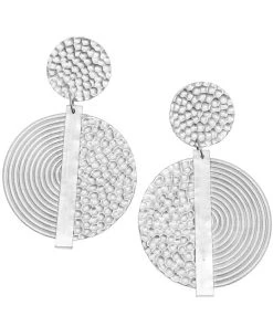 Ms.Meri Mak Hand-Made Accessories Edouard Hammered Spiral Earrings