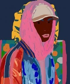 Silk Robes & Scarves Santiago Paredes: Dangelo Portrait Silk Scarf