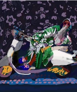 Silk Robes & Scarves Santiago Paredes: Ingres Portrait Silk Scarf