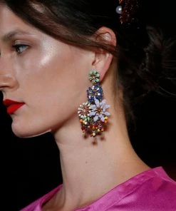 SWEET MATITOS Made-in-Spain Cluster Drop Stone Earrings