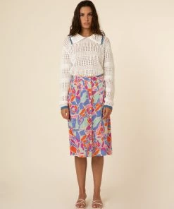 FRNCH New Arrivals Mika ‘Claudine Collar’ Crocheted Top