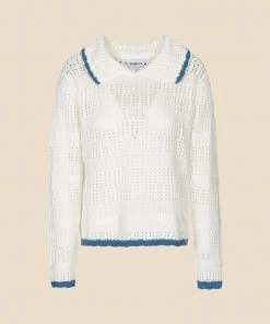 FRNCH New Arrivals Mika ‘Claudine Collar’ Crocheted Top