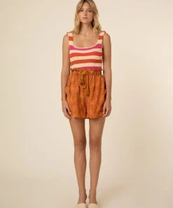 FRNCH Flora Stripe Knit Tank Top
