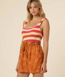 FRNCH Flora Stripe Knit Tank Top