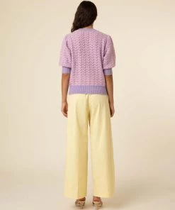 FRNCH Lally Soft Lilac Cardigan