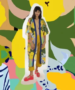 Silk Kimono Niza By Santiago Paredes