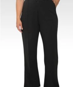 Standards & Practices Paquita Pintuck Stretch Crepe Straight Leg Trouser