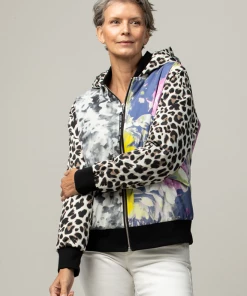 Nikki Jones New Arrivals Sabine Floral & Animal Print Bomber Jacket