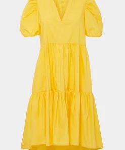 Lolitas & L Abilio Yellow Ruffle Tier Dress New Arrivals