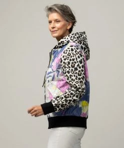 Nikki Jones New Arrivals Sabine Floral & Animal Print Bomber Jacket
