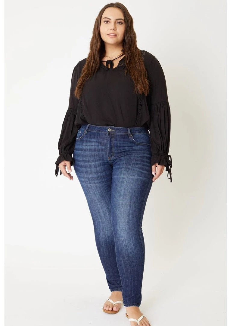 Ms. Meri Mak Bottoms Priscilla High Rise Jeans Plus Size