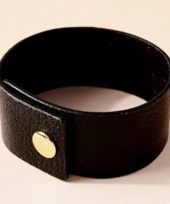 Ms. Meri Mak Electra Leather Cuff Hand-Made Accessories