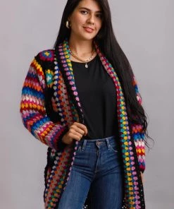 Saachi New Arrivals Lautaro (Granny Square) Cardigan