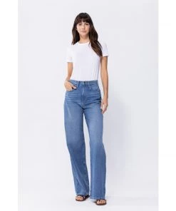 Ms. Meri Mak Pena Super High Rise Classic 90's Wide Leg Jeans Bottoms