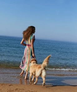 Aldo Martins Basil Dress Abstract Waist Midi Dress