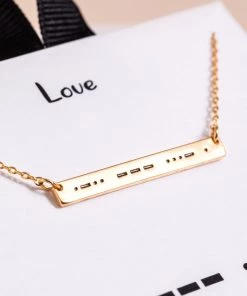 Ms. Meri Mak Enchanted Morse Code Love Necklace