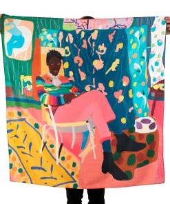 Santiago Paredes Black Is The New Black Silk Scarf