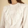 FRNCH Shop Sale- 2021 Collection Carmelie Ruffle Blouse