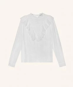 FRNCH Shop Sale- 2021 Collection Carmelie Ruffle Blouse