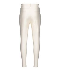 Hilary MacMillan New Arrivals Parris Cream EcoLeather Leggings