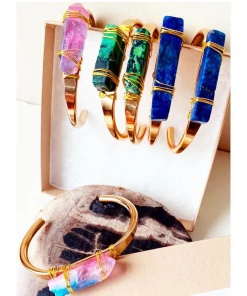 Hand-Made Accessories Bellamy Crystal Cuff Bracelet By Etymology Jewelry