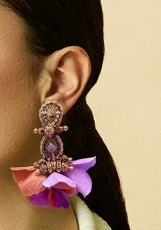 Mi Maria Morena Edita Floral Petal Earrings New Arrivals